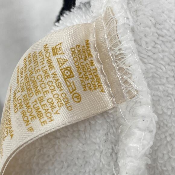 KATE SPADE NEW YORK Robe Womens XS Please Do Not Disturb Terry Belted White - Picture 11 of 15